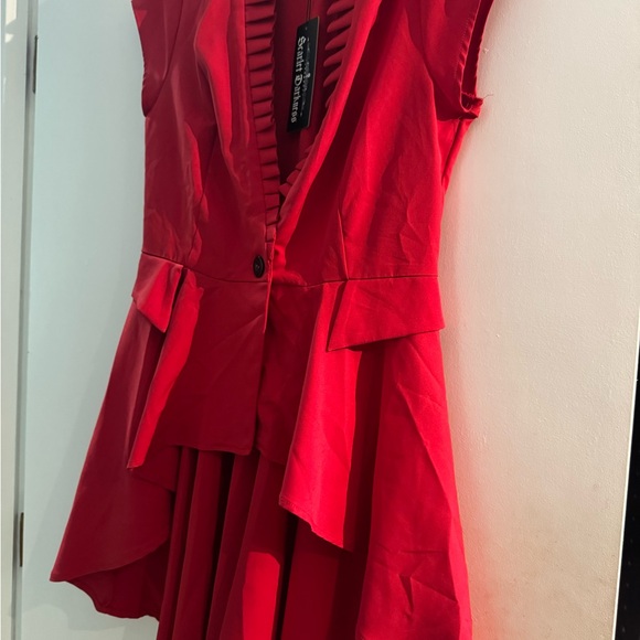 Red Sleeveless Dress - Picture 1 of 10